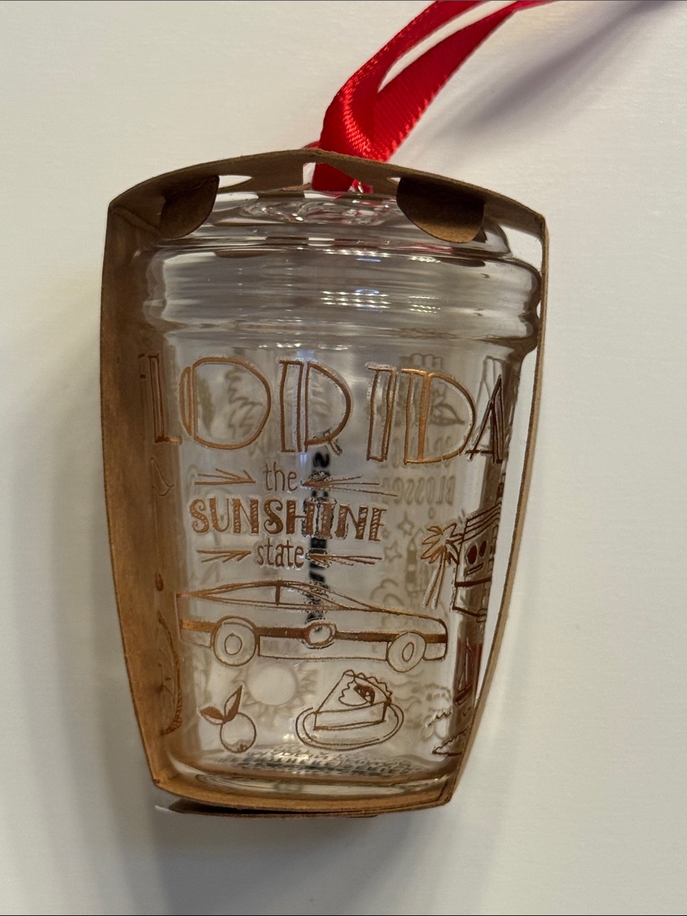 Starbucks Florida Been There Glass Ornament 2021 NWT